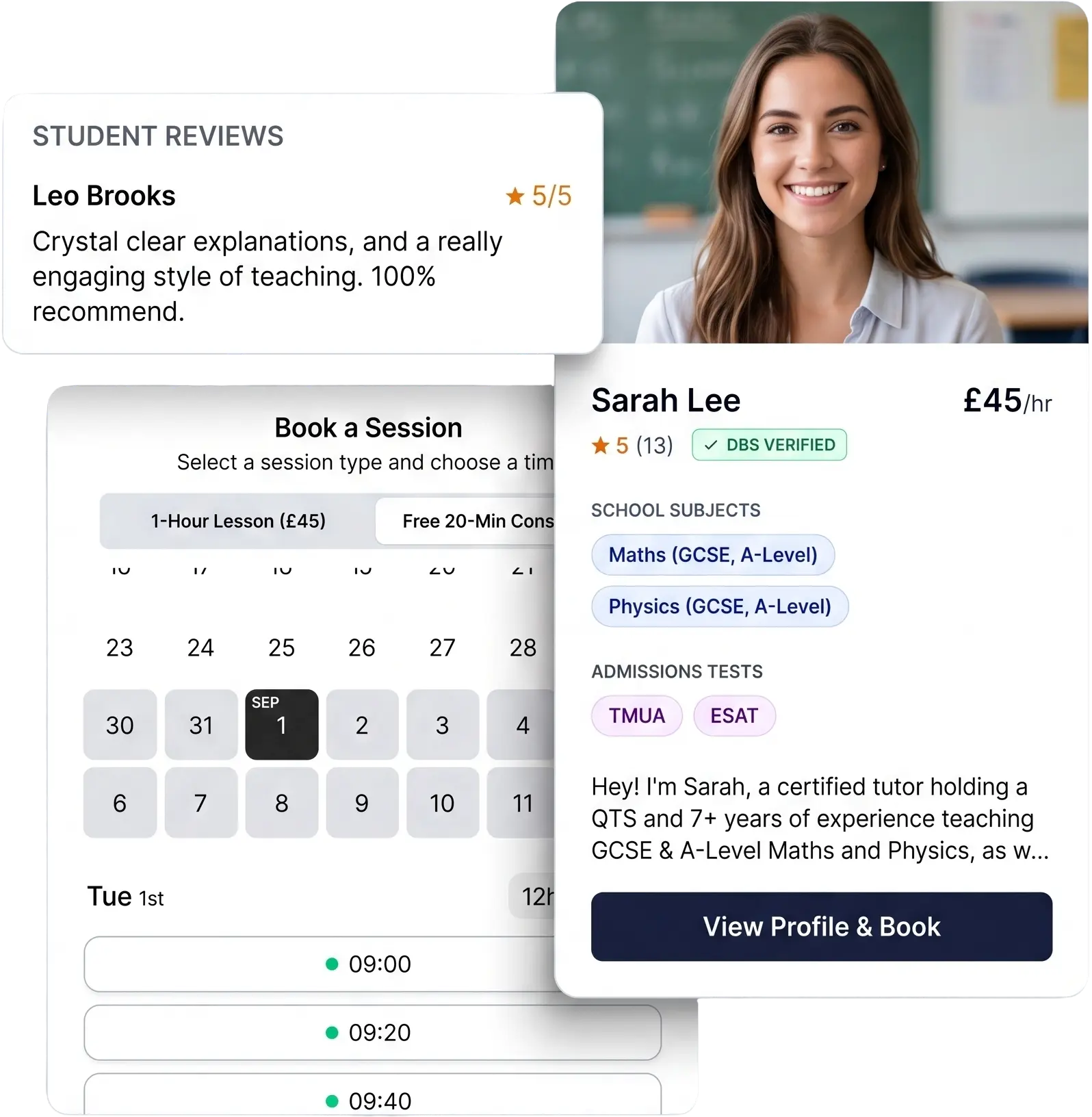 Tutevia Tutor Search and Booking Platform